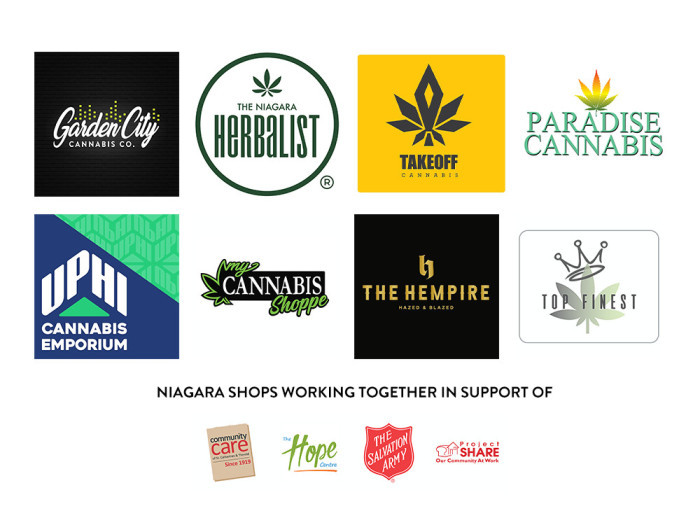 Niagara Shops Come Together for Holiday Food Drive | Niagara Canna Cares