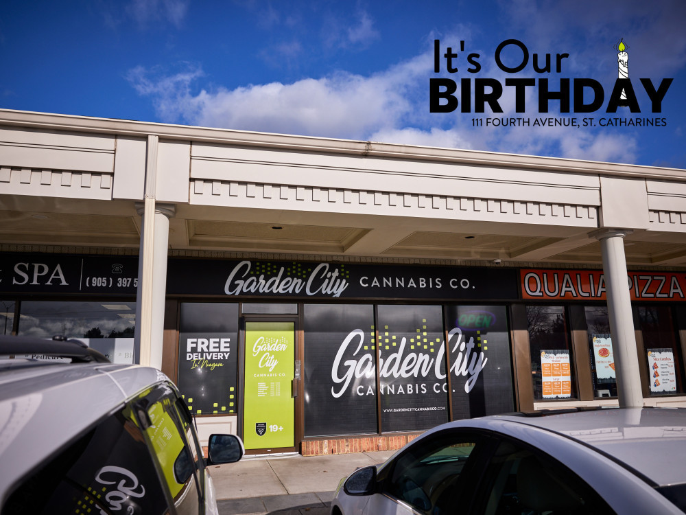 Celebrating our 3 year anniversary at 111 Fourth Avenue in St Catharines | Garden City Cannabis Co | Niagaras Hometown Cannabis Dispensary 