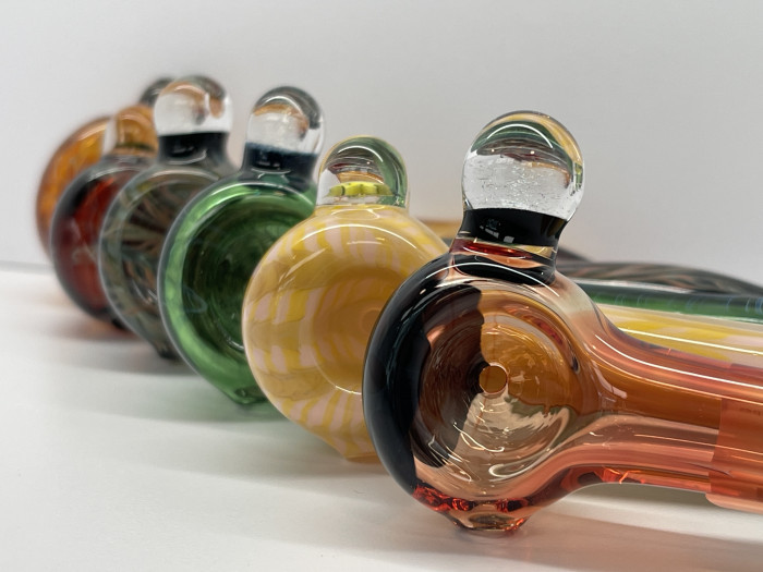 Clarks Glassworks Hand Pipes now available at Garden City Cannabis Co