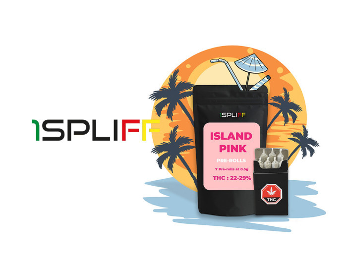 Island Pink Pre Rolls | 1 Spliff | Garden City Cannabis Co