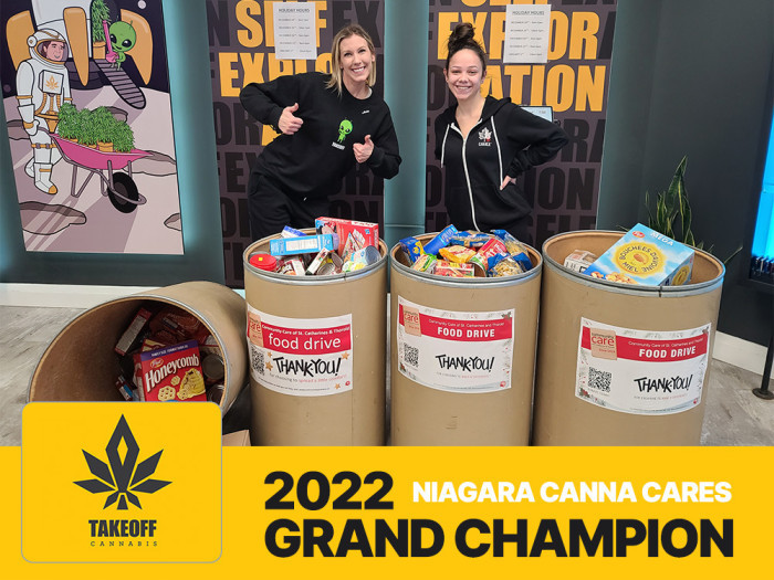 Returns GRAND CHAMPION of Niagara Canna Cares | Take Off Cannabis | Thorold