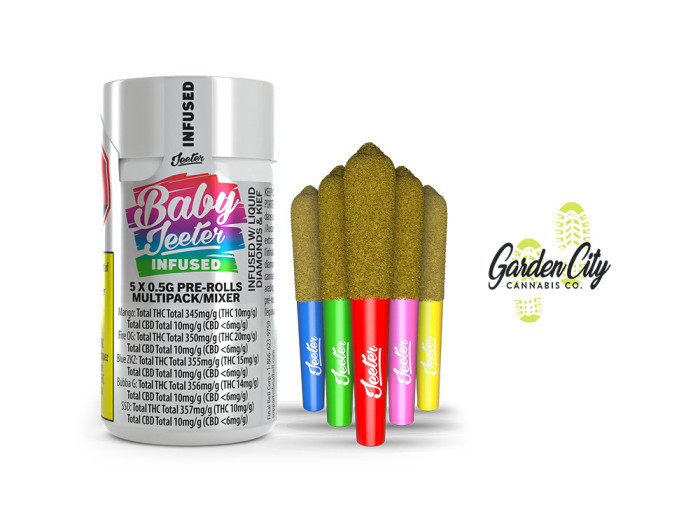 Baby Jeeter Multipack Pre Rolls Available in St Catharines Welland and Fort Erie at Niagaras Hometown Dispensary Garden City Cannabis Co 