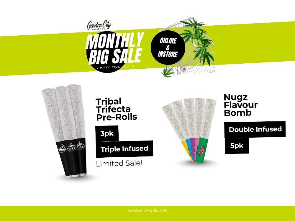 Infused Pre Rolls are on Sale at Garden City Cannabis Co