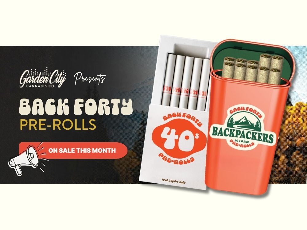 2 Free Delivery on Back Forty Cannabis Pre Rolls